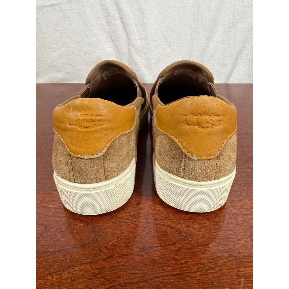 UGG Cahlvan Slip On Sneakers Womens 9.5 Chestnut Suede Leather 1121613 - Picture 8 of 11